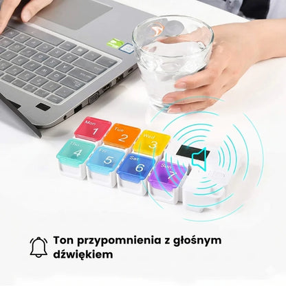 Organizer na tabletki z alarmem (7dni)